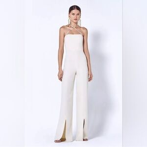 NWT Alexis Rohani Halter Jumpsuit Size medium. Elegant, luxury, modern, designer